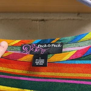 Peck and Peck large stripe top